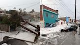 ¡Ríos de granizo en Puebla! Las calles quedaron cubiertas totalmente de hielo debido a una fuerte tromba