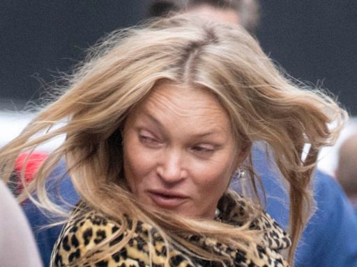 Kate Moss stuns in leopard print after enjoying lunch at posh restaurant