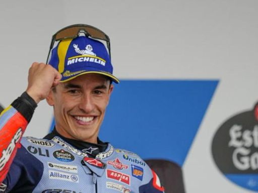 El baile de Marc Márquez tras su vuelta al podio de MotoGP, el primero con Ducati