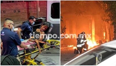 Voraz incendio en casa de la Colegio Militar; joven resulta intoxicada