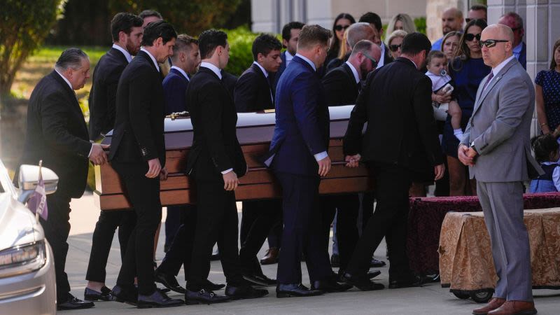 Friends, family, fans, and teammates tearfully gather at Johnny and Matthew Gaudreau’s joint funeral | CNN