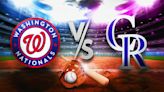 Nationals vs Rockies prediction, odds, pick