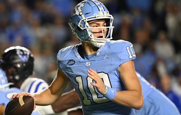 WATCH: Patriots QB Drake Maye arrives for rookie minicamp