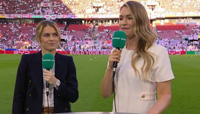 Laura Woods stuns in chic outfit on ITV's Euro 2024 coverage as fans hail star