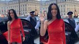 Katy Perry Makes Statement In Red Dress With A 'Never-Ending' Train Featuring Her Song Lyrics - News18