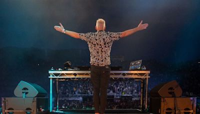 Fatboy Slim's frenetic fun perfectly captures the mood at Scarborough Open Air Theatre