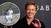 Brad Pitt se muestra con su nueva novia 26 años menor en un paseo por Santa Bárbara