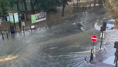 North London Roads Submerged by Sudden Flooding