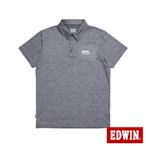 EDWIN 涼感系列 短袖POLO衫-男-暗灰色