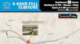 All lanes on southbound Highway 101 closed Tuesday for wildlife crossing construction
