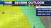Severe storms possible Saturday