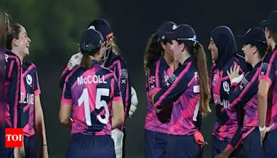 Women's T20 World Cup 2024 warm-up match: Scotland pulls off upset against Pakistan - Times of India