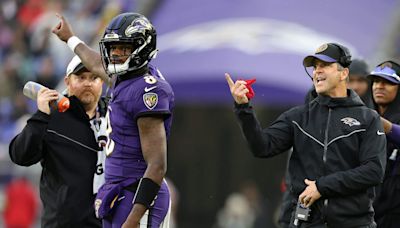 Ravens' John Harbaugh has little to say about Lamar Jackson's absence from voluntary OTAs
