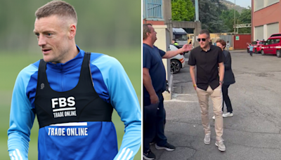 Jamie Vardy spotted at Italian club amid Leicester City transfer speculation