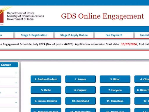India Post Office GDS Recruitment 2024: Apply for 44,228 vacancies now, direct link here - Times of India