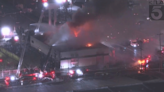 118 firefighters sent to battle blaze at downtown Los Angeles building
