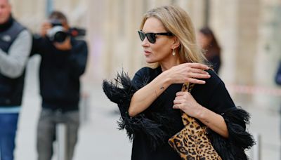 Kate Moss has found the coolest, easiest way to wear leopard print