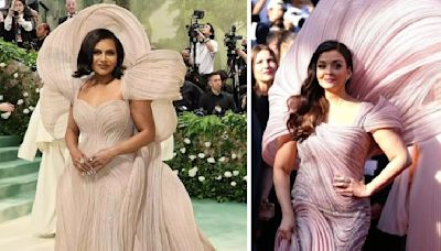 Did Gaurav Gupta Design Similar Outfits For Mindy Kaling And Aishwarya Rai? Fans Are Stunned