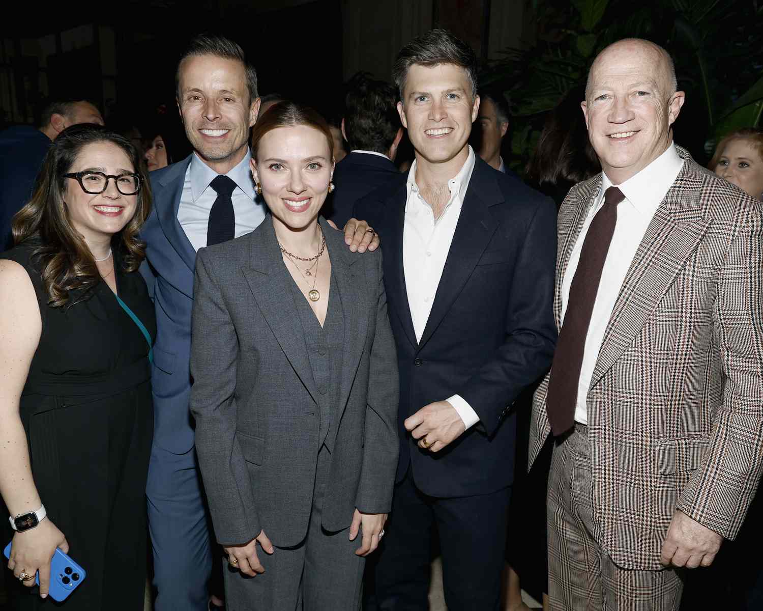 Scarlett Johansson and Colin Jost Do His-and-Hers Suiting in D.C.