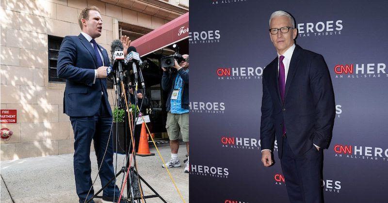 Anderson Cooper Accused of 'Not Flushing' the Toilet in the Courthouse by Andrew Giuliani: 'No Common Decency!'