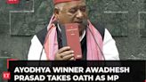 SP Dalit leader Awdhesh Prasad, who won Ayodhya, takes oath as Lok Sabha member