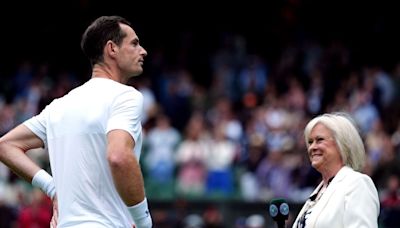 Sue Barker makes surprise Wimbledon return to honour Andy Murray