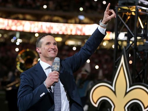 Franchise Staple Drew Brees Inducted Into New Orleans Saints Hall Of Fame