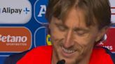 Los halagos de un periodista tras el Croacia-Italia llevan a Modric al borde de la lágrima