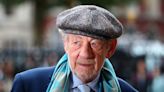 British actor Ian McKellen recovering after falling off London stage