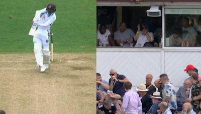 Watch: Shamar Joseph’s monstrous hit breaks tiles on Trent Bridge’s roof