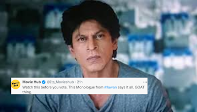 Shah Rukh Khan Urges 'Responsible Indian Citizens' To Vote; Internet Is Reminded Of Hard-Hitting Jawan Scene- Watch