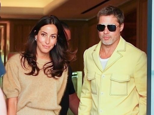 Brad Pitt, 60, rocks yellow flares as he steps out with Ines de Ramon, 34, for stylish date