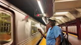 New York City straphangers swelter on subway platforms during heat wave