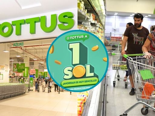 Tottus remata miles de productos a S/1: conoce cómo participar y en qué tiendas comprar