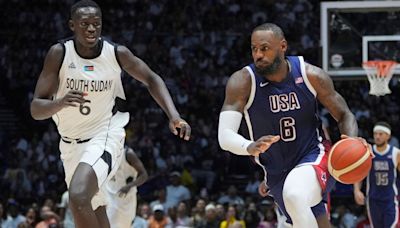 LeBron layup helps U.S. avoid loss to South Sudan