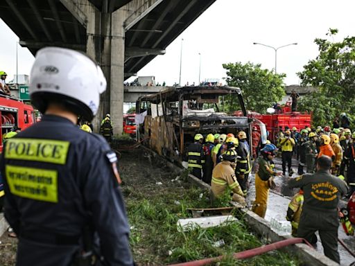 More than 20 feared dead in Thai school bus inferno