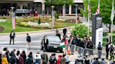 Protesters of Israel-Hamas War Gather Outside White House Correspondents Dinner