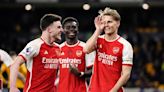 Leandro Trossard and Martin Odegaard goals see Arsenal move back to top of Premier League with win at Wolves