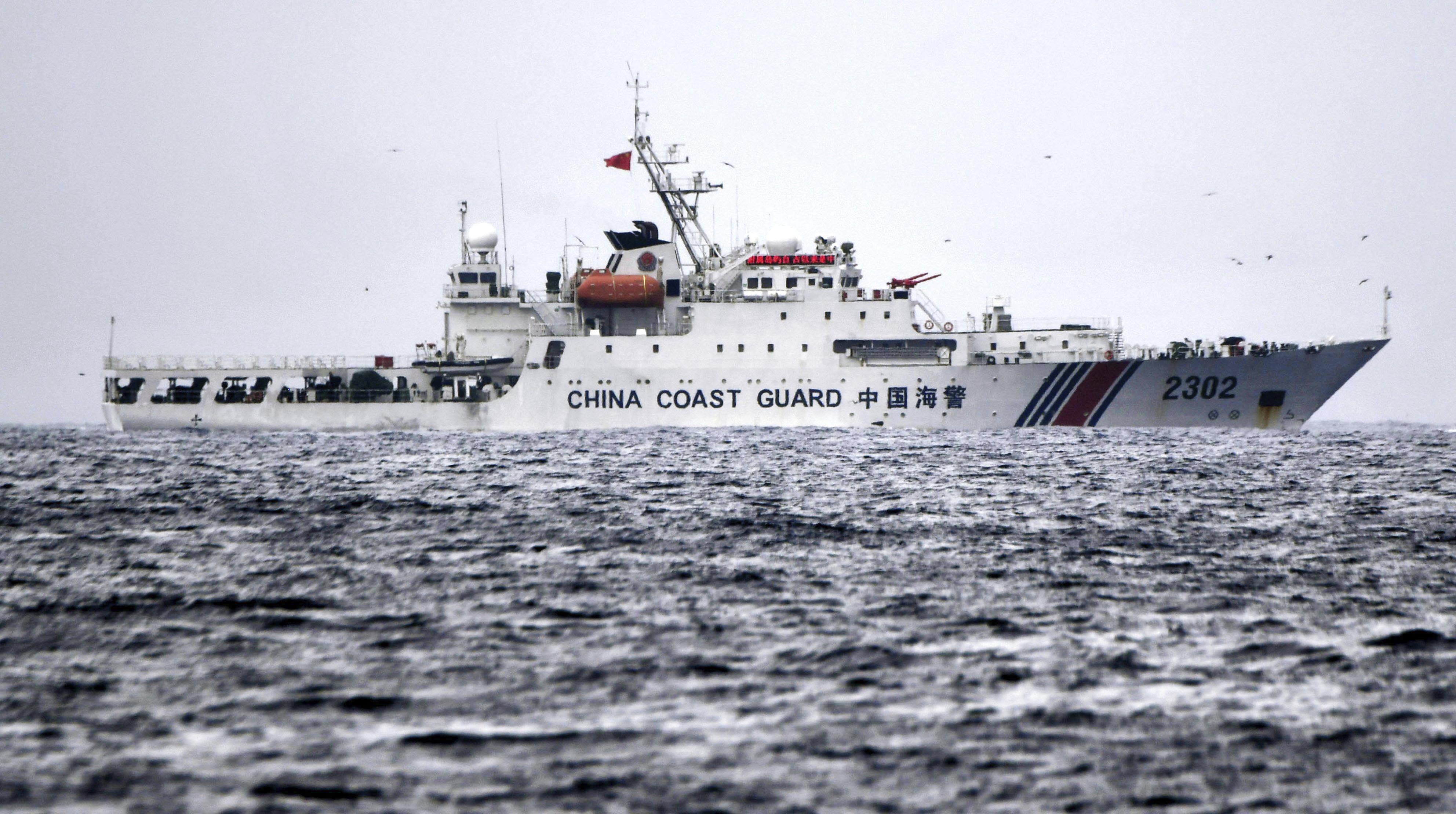 Bad weather ends China's record patrols near U.S. ally-held islets