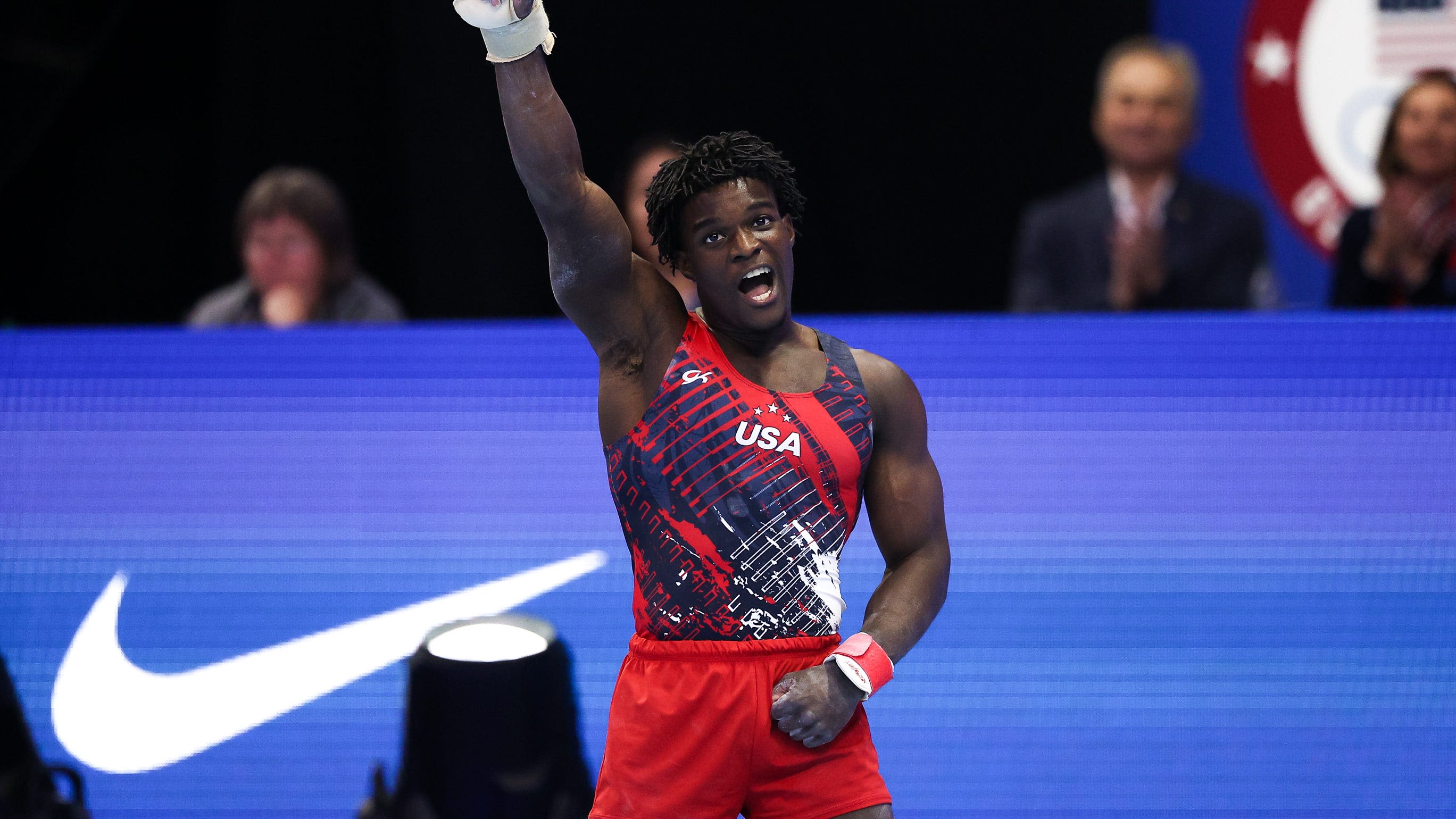 Some Olympians are complaining about cardboard beds. Frederick Richard brought his own