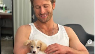 Glen Powell's dog escaped on a plane
