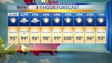 Tuesday 9-hour forecast: Hot across El Paso