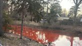 Red waterway in Norfolk caused by spill; DEQ investigating