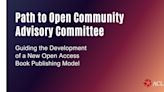 American Council of Learned Societies Announces Path to Open Community Advisory Committee