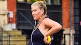 Liev Schreiber's Pregnant Wife Taylor Neisen Shows Off Baby Bump During Dog Walk in New York City