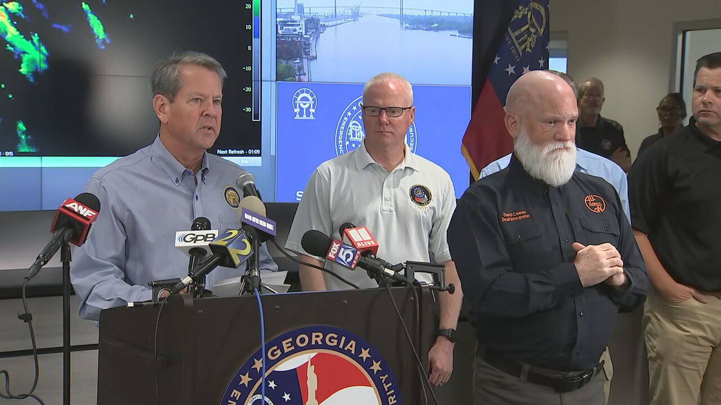 Gov. Kemp urges Georgians not to let their guard down with Tropical Storm Debby