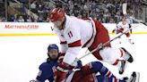 Mika Zibanejad and Igor Shesterkin lead Rangers to 4-3 victory over Hurricanes in Game 1 of Eastern Conference semifinals