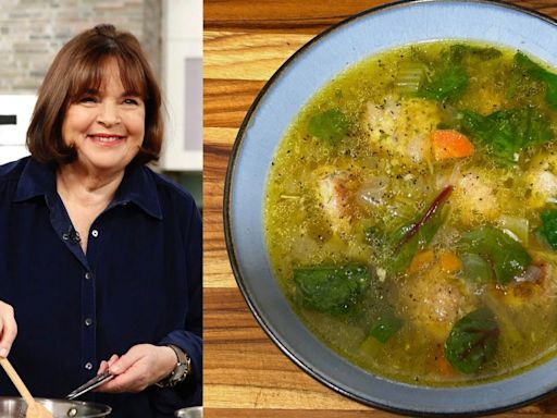 I made Ina Garten's Italian wedding soup, and it's perfect for a rainy spring day