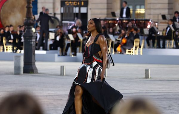 Venus and Serena Williams Serve Up Sporty Style in Marine Serre and Off-White at Vogue World 2024 in Paris