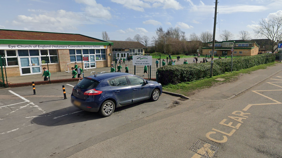 Four boys arrested after stolen car crashes outside school